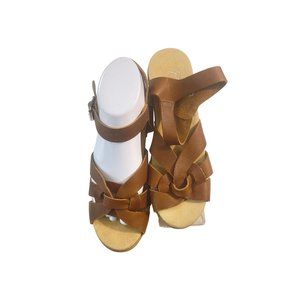 Calou Stockholm Brown Leather Sandals 39 US 8.5